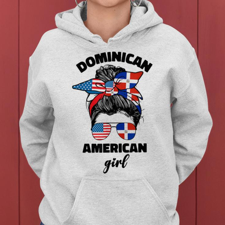 Half Dominican American Dominicana Republic Flag Girl Women Hoodie