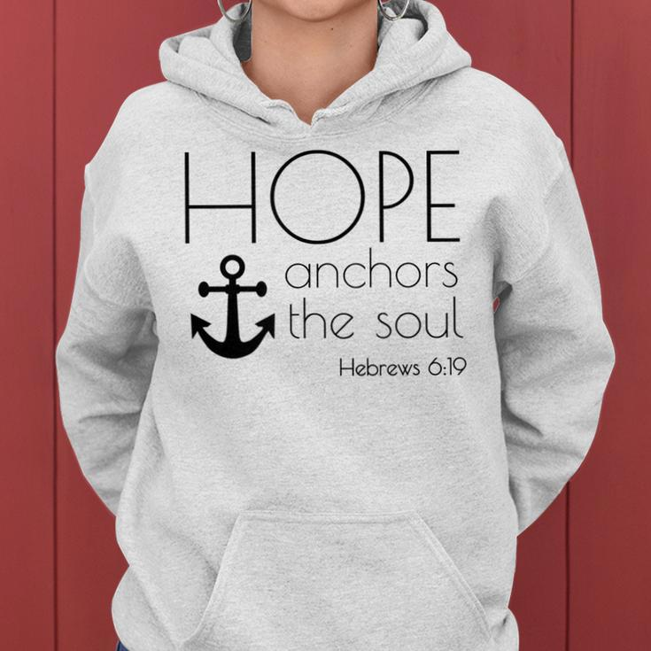 Hope Anchors The Soul Hebrews 619 Christians Belief Women Hoodie