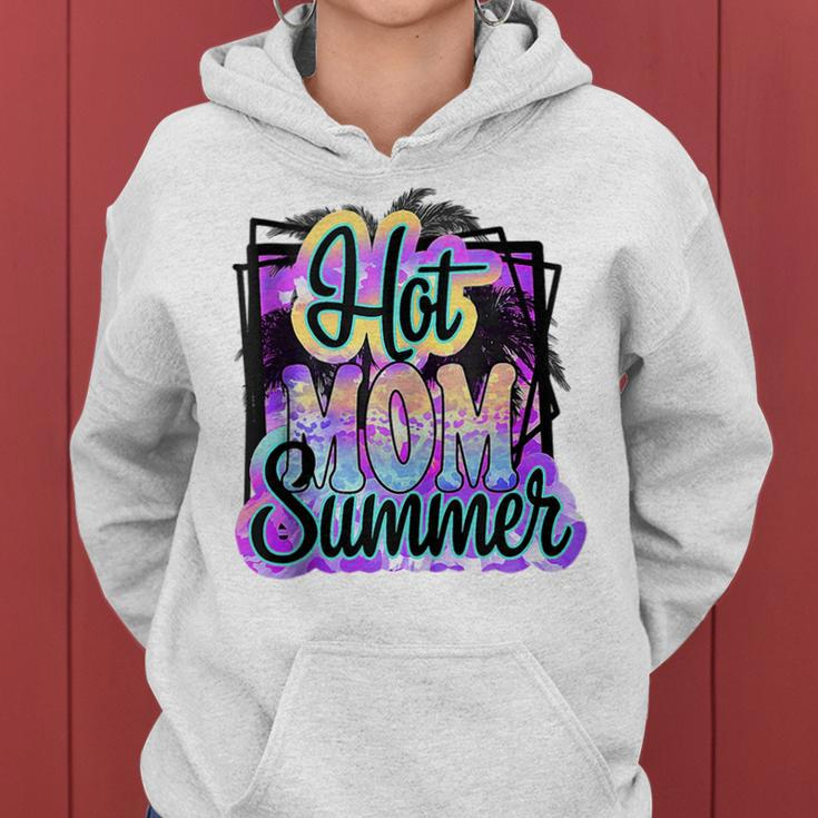 Hot Mom Love Summer Funny Beach Family Vacation Matching Women Hoodie