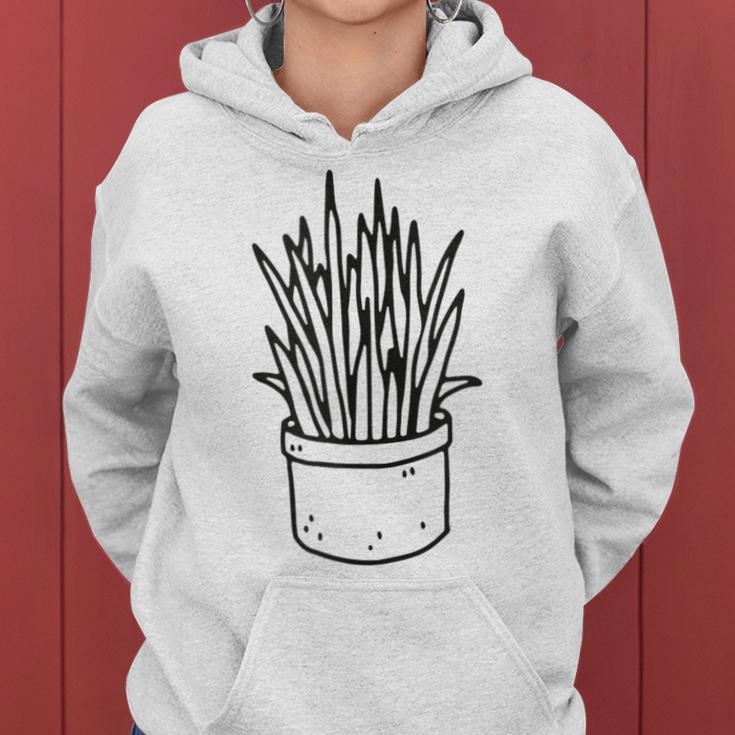Sansevieria Snake Plant Mother-In-Law's Tongue Women Hoodie