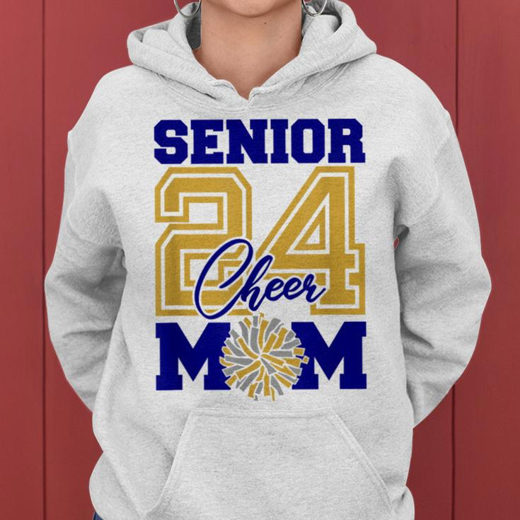 Senior Cheer Mom 2024 Cheerleader Parent Class Of 2024 Women Hoodie