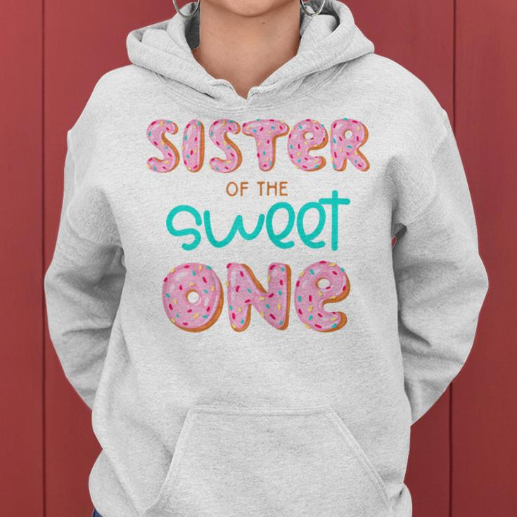 Sister Of Sweet One 1St First Birthday Matching Family Donut Women Hoodie