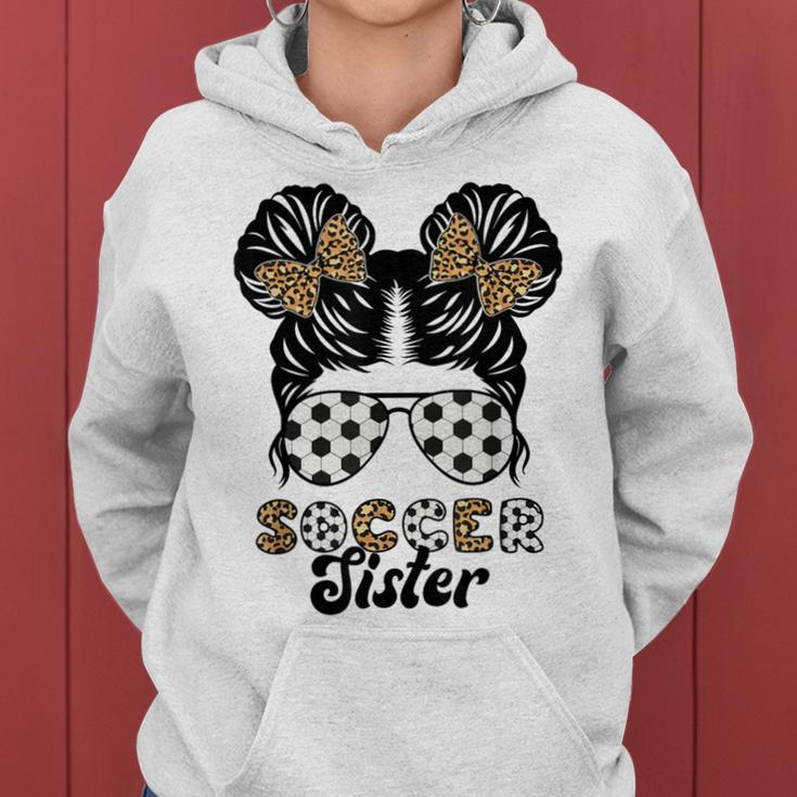Soccer Sister Of A Soccer Player Proud Soccer Sis Women Hoodie