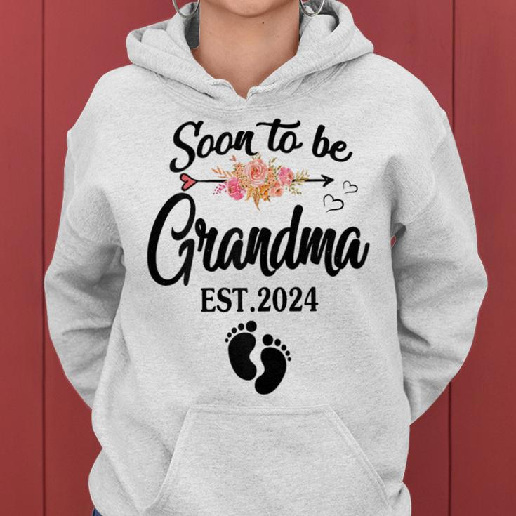 Soon To Be Grandma 2024 Mothers Day For New Grandma Gift For Womens Women Hoodie