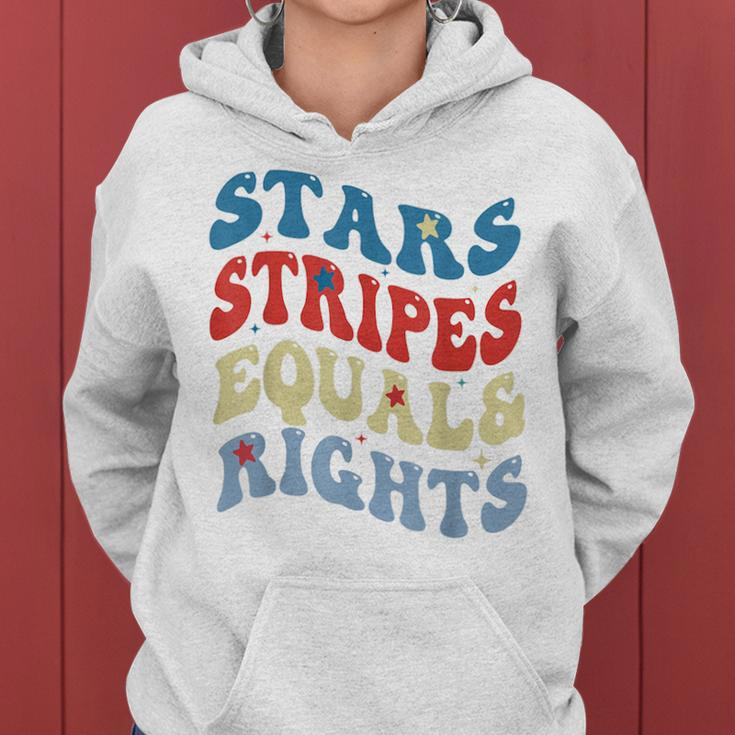 Stars Stripes And Equal Rights 4Th Of July Womens RightsEqual Rights Funny Gifts Women Hoodie