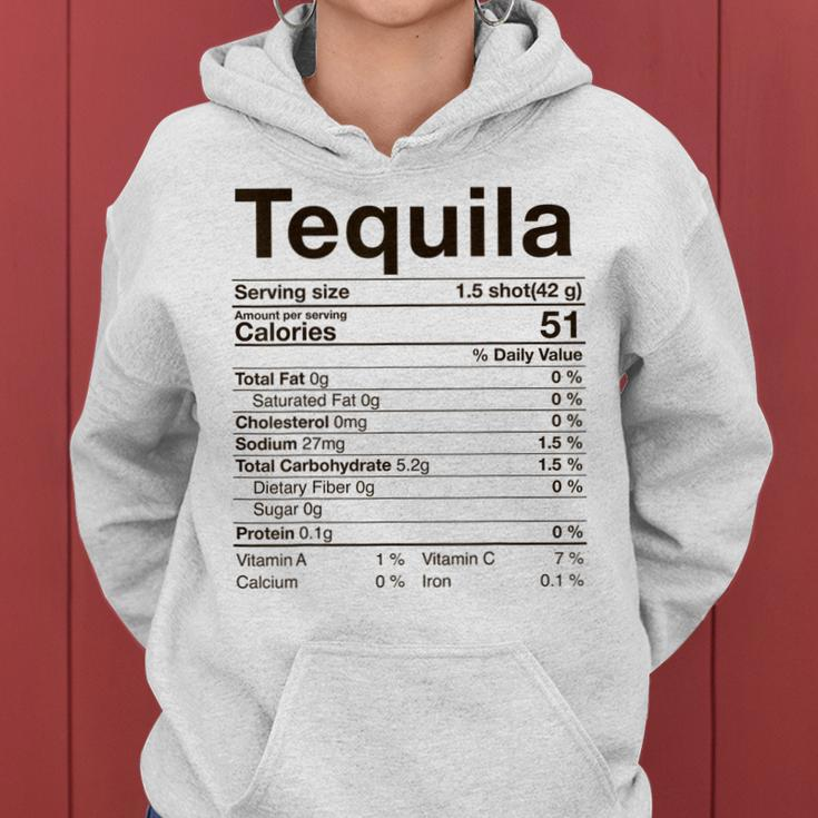 Tequila Nutrition Facts Thanksgiving Gift Drinking Costume Women Hoodie
