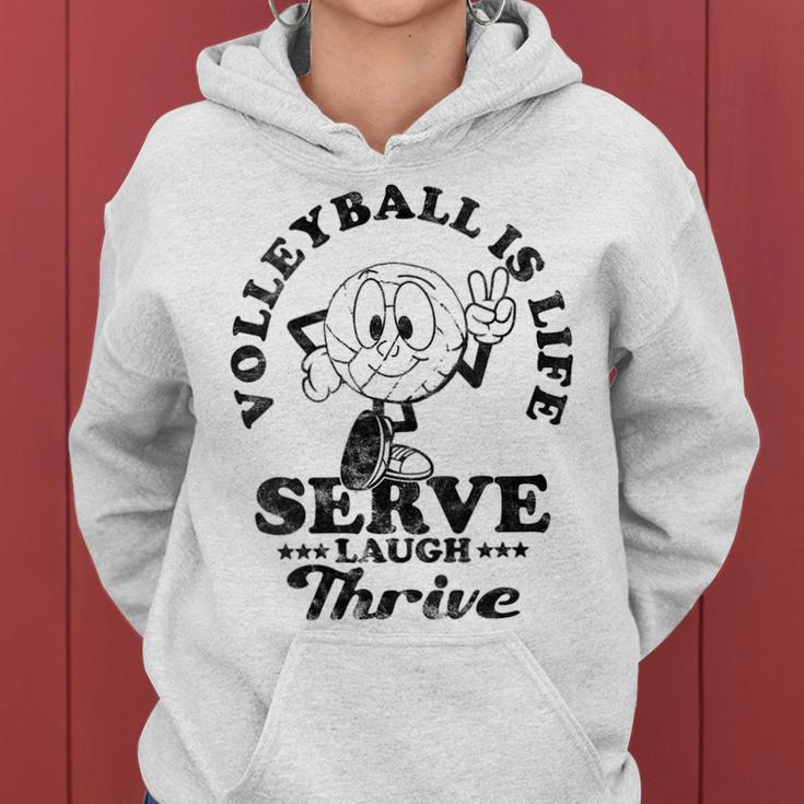 Volleyball Is Life Inspirational Motivation Volleyball Quote Women Hoodie
