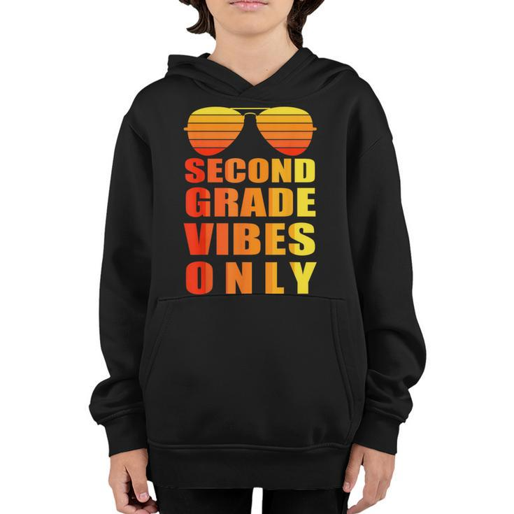 2Nd Second Grade Vibes Only  Funny Gifts Back To School  Youth Hoodie