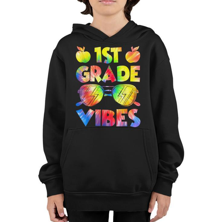Back To School 1St Grade Vibes First Day Of School Teachers  Youth Hoodie