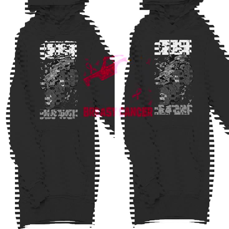 Crush Breast Cancer For Boys Toddlers Monster Truck Youth Hoodie