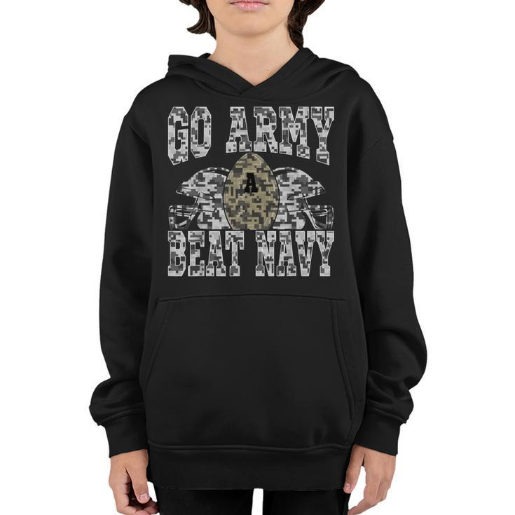 Go Army Beat Navy Americas Football Game Camo Design  Youth Hoodie