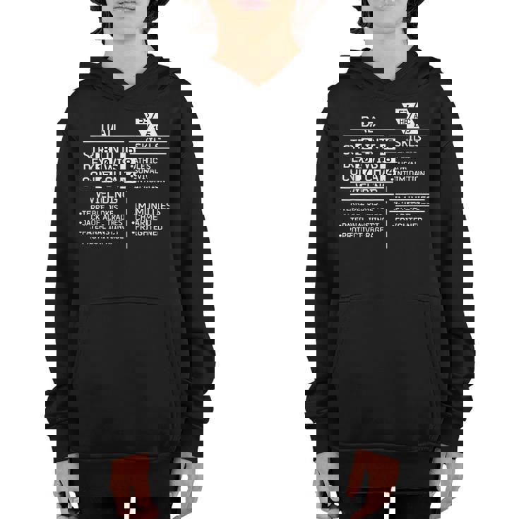 Mens Dad Stats Dungeons Gamer D20 Tabletop Dragons Funny Nerdy Youth Hoodie