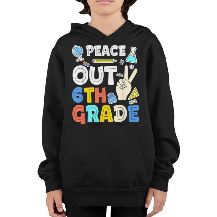 Peace Out 6Th Gradesixth Grade Graduation Gifts  Youth Hoodie