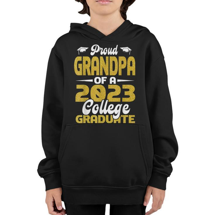 Proud Grandpa Of 2023 College Graduate  Graduation  Gift For Mens Youth Hoodie