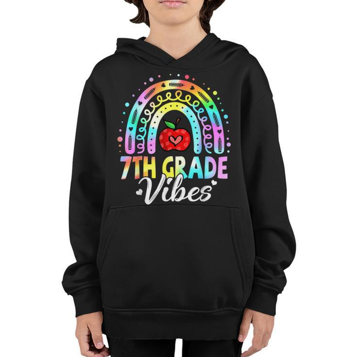 Seventh Grade Vibes 7Th Grade Team Rainbow 1St Day Of School Rainbow Gifts Youth Hoodie