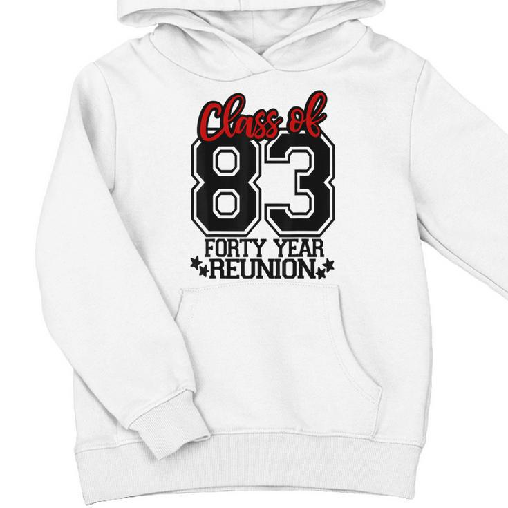Class Of 1983 Group Reunion40 Year 83 School Spirit Youth Hoodie
