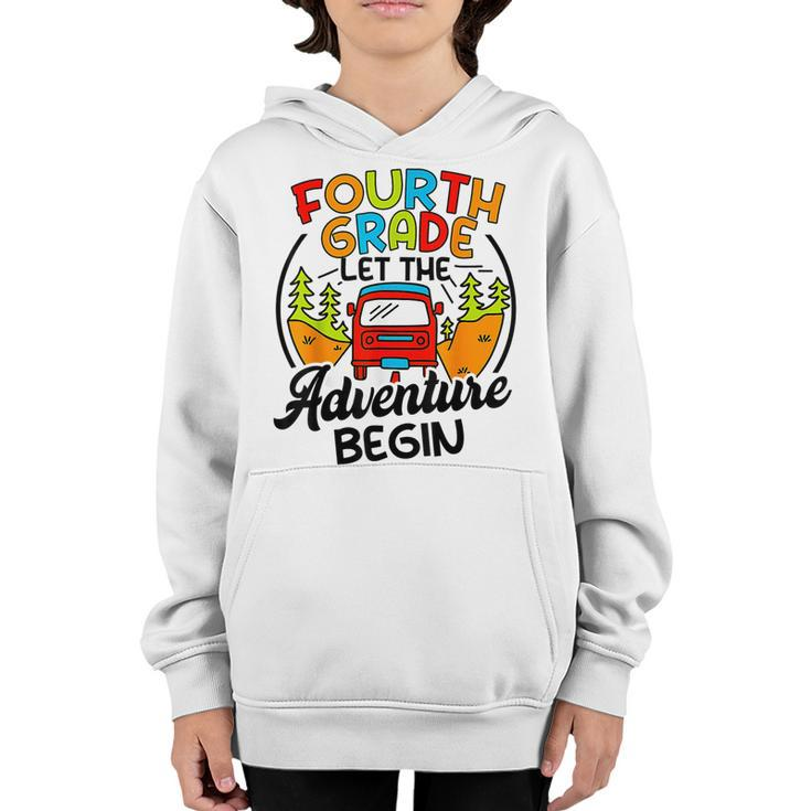 Fourth Grade First Day Of 4Th Grade Let The Adventure Begin  Youth Hoodie