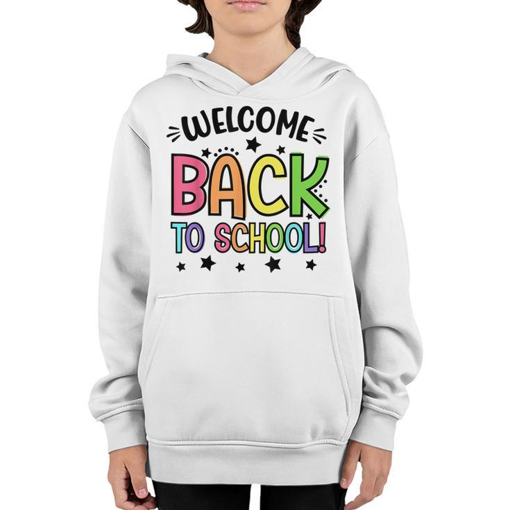 Welcome Back To School White For Teacher & Students Women  Gifts For Teacher Funny Gifts Youth Hoodie