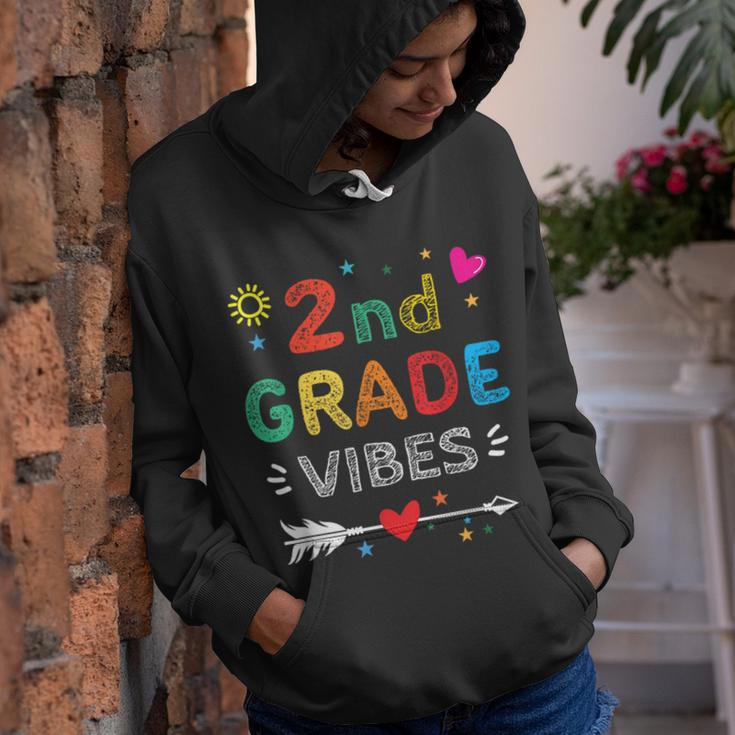 2Nd Grade Vibes 2Nd Grade Team Back To School Youth Hoodie