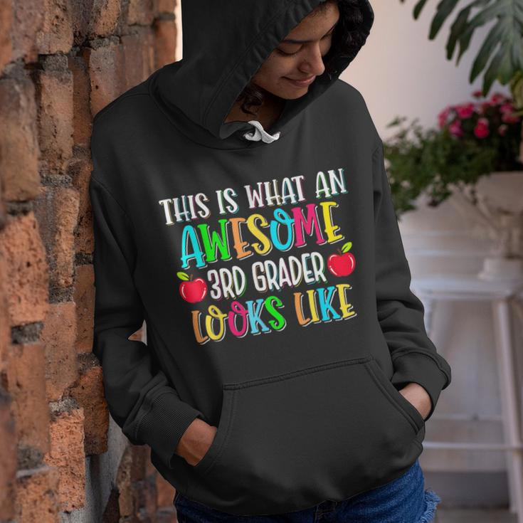 Awesome 3Rd Grader Looks Like Third Grade Back To School Youth Hoodie