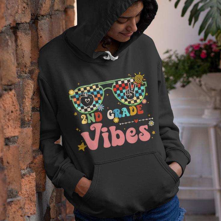 First Day Of 2Nd Grade Vibes Team Retro Back To School Retro Gifts Youth Hoodie