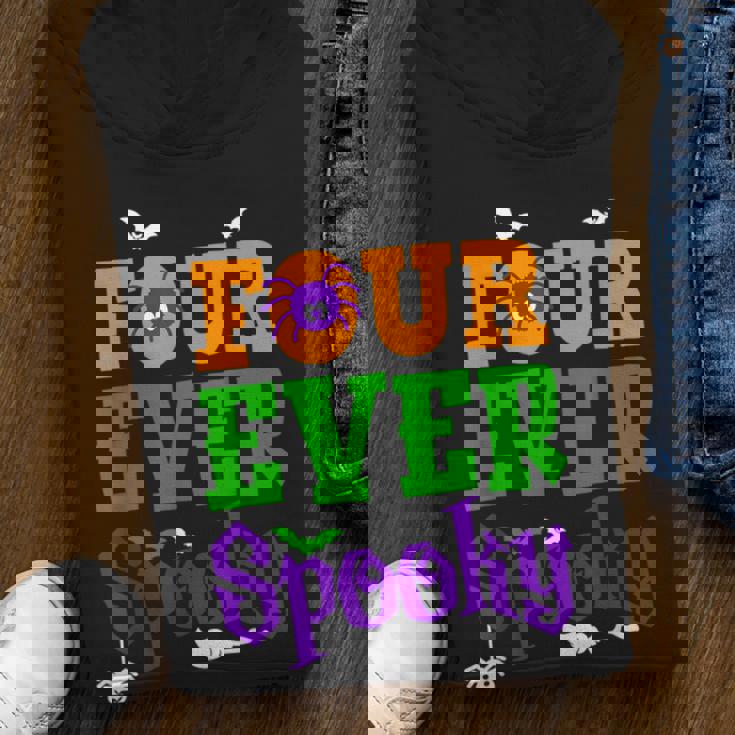 Four Ever Spooky Halloween 4Th Birthday Party 4 Year Old Boy Youth Hoodie