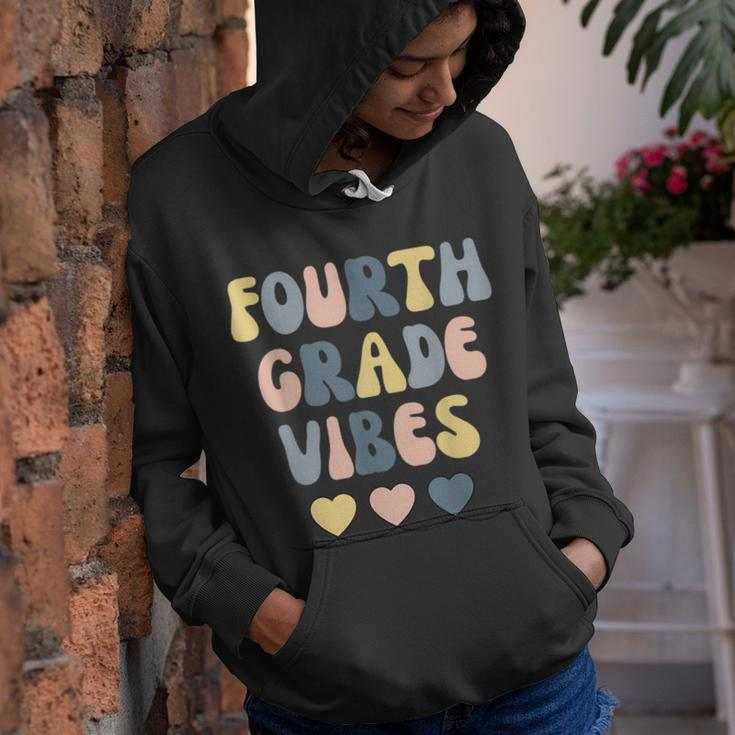 Fourth Grade Vibes 4Th Grade Vibes Squad Team Teacher Teacher Gifts Youth Hoodie