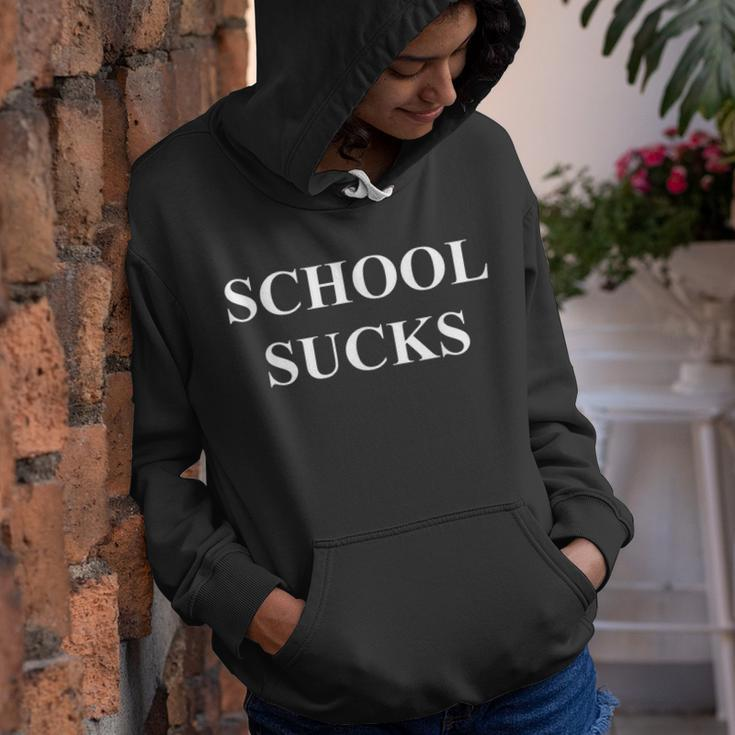 School Sucks Funny No More School Youth Hoodie