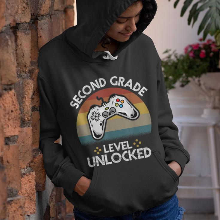 Second Grade Level Unlocked Video Game Back To School Youth Hoodie