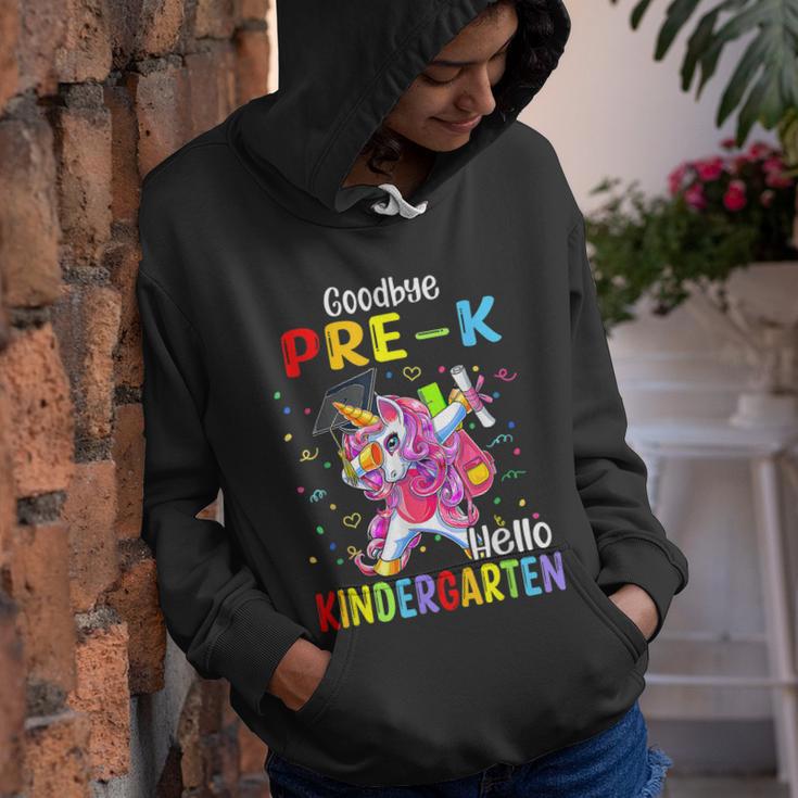 Unicorn Goodbye Pre K Hello Kindergarten Last Day Of School Youth Hoodie