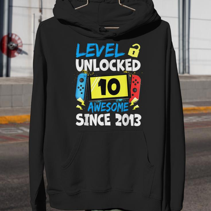 10Th Birthday Boy Level 10 Unlocked Awesome 2013 Video Gamer Youth Hoodie