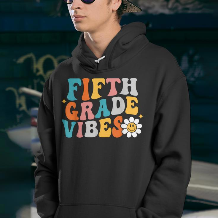 5Th Grade Vibes Girl Boho Style Groovy Back To School Boho Gifts Youth Hoodie