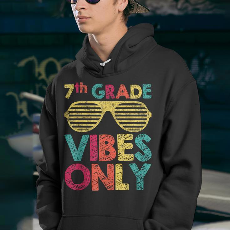 7Th Grade Vibes Only Sunglasses Back To School Students Youth Hoodie