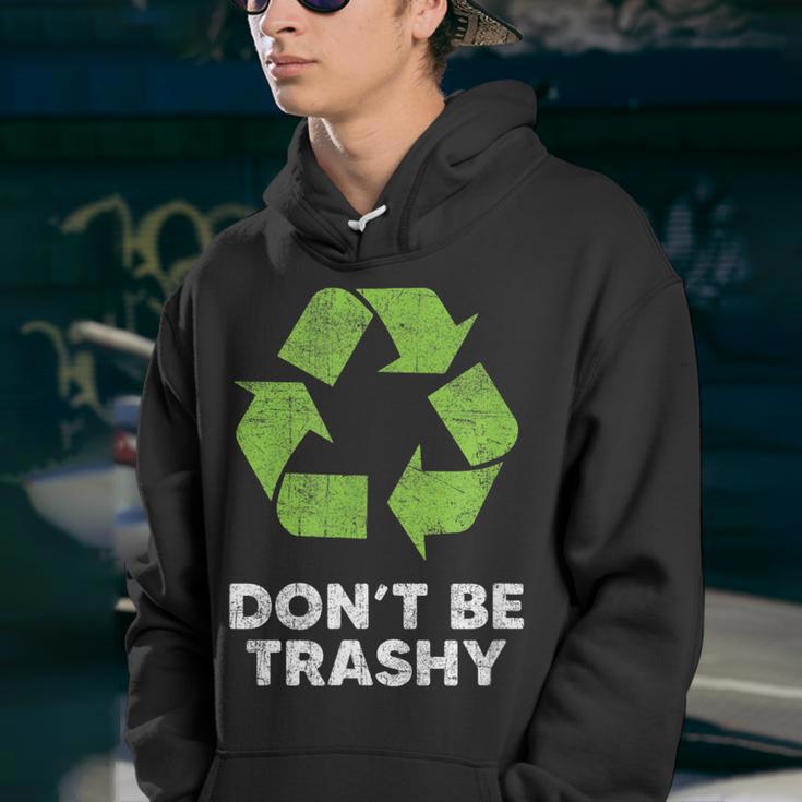 Dont Be Trashy Recycle Funny Earth Day Kids Recycling Youth Hoodie