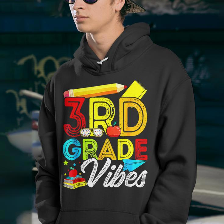 Funny First Day Of School 3Rd Grade Vibes Back To School 3Rd Grade Gifts Youth Hoodie