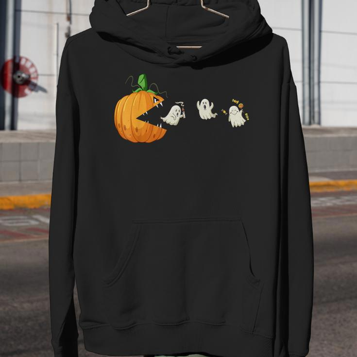 Halloween Scary Pumpkin Ghosts Creepy Halloween Gamer Youth Hoodie