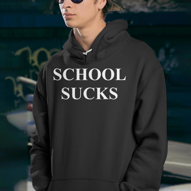 School Sucks Funny No More School Youth Hoodie