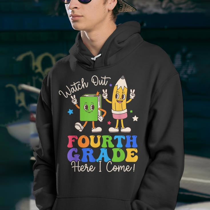 Watch Out Fourth Grade Here I Come 4Th Grade Boys Girls Youth Hoodie