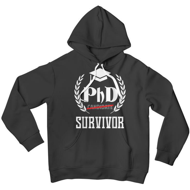 Funny Phd Survivor For Graduation Student Gift Youth Hoodie