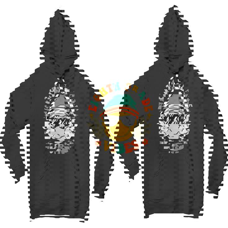 Groovy Eighth Grade Vibes Smile Boys Girls Back To School Groovy Gifts Youth Hoodie
