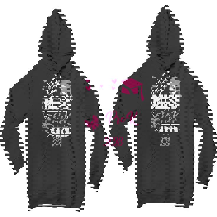 Kids Little Miss Pre-K Grad Preschool Prek Graduation Little Miss Gifts Youth Hoodie