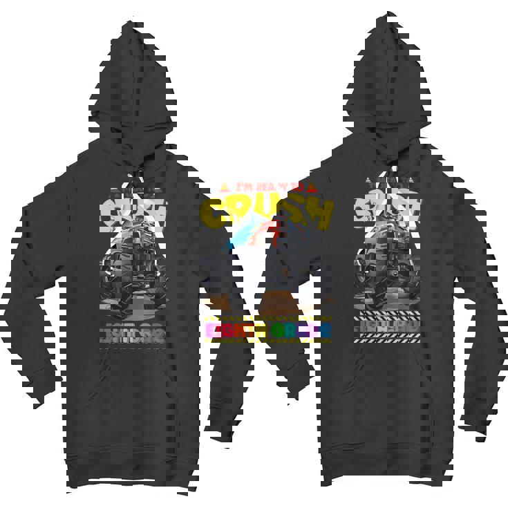 Monster Truck Im Ready To Crush Eighth Grade Back To School Youth Hoodie