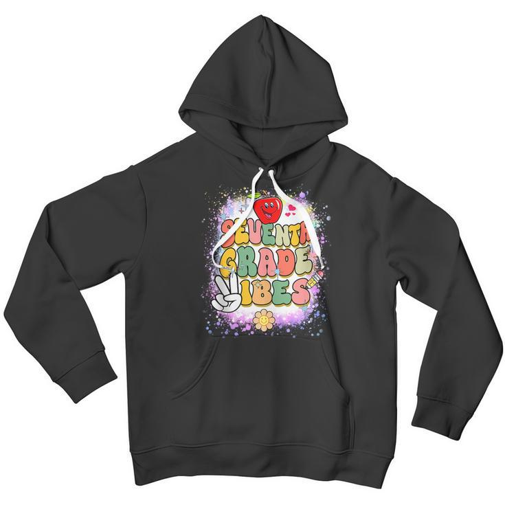 Seventh Grade Vibes Back To School 7Th Grade 1St Day Tie Dye Youth Hoodie