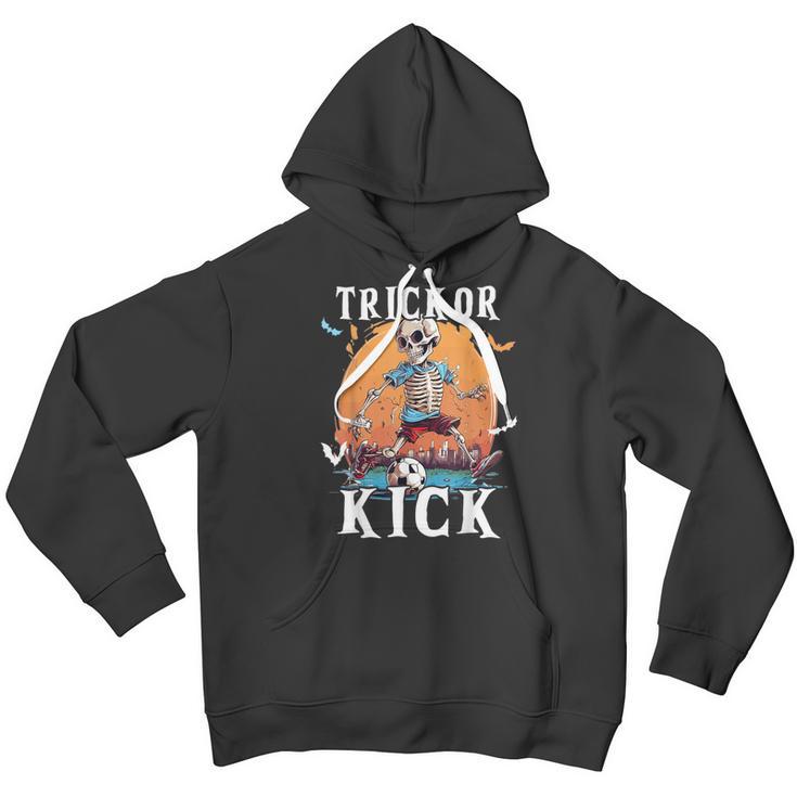 Soccer Skeleton Halloween Soccer Player Halloween Boys Youth Hoodie