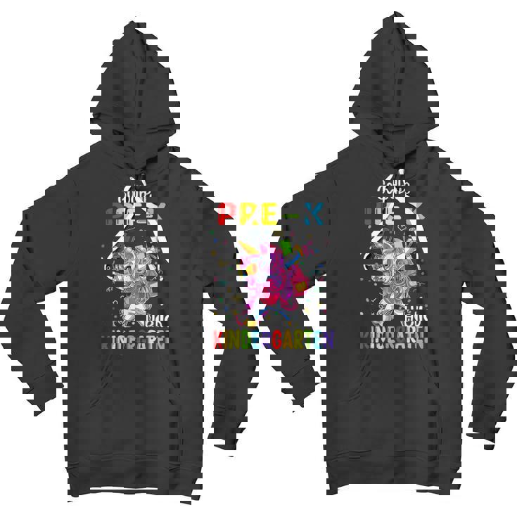 Unicorn Goodbye Pre K Hello Kindergarten Last Day Of School Youth Hoodie