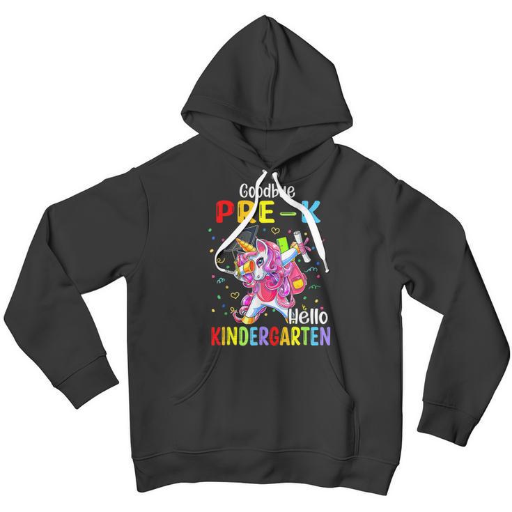 Unicorn Goodbye Pre K Hello Kindergarten Last Day Of School Youth Hoodie