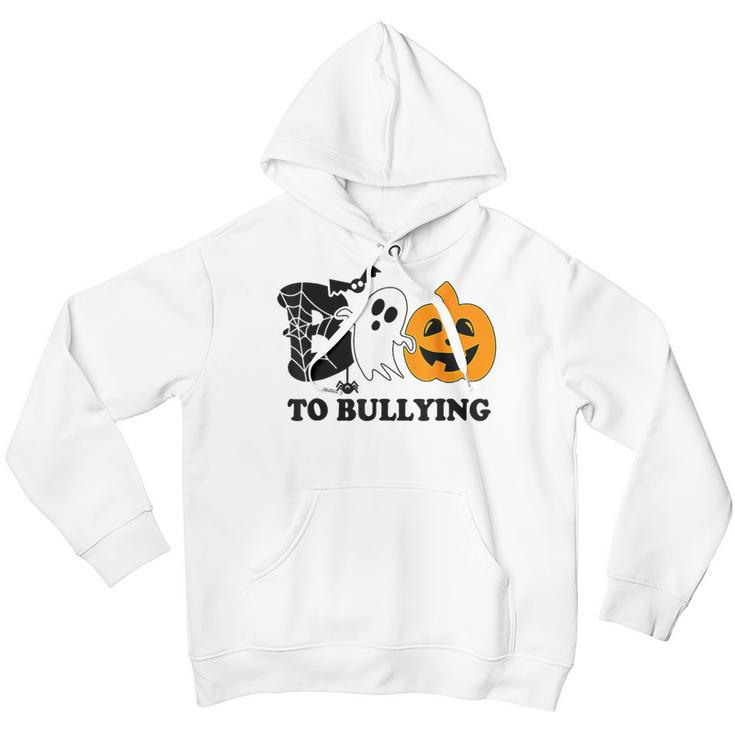 Boo To Bullying Orange Anti Bullying Unity Day Halloween Kid Youth Hoodie