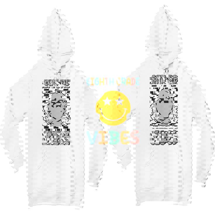 Eighth Grade Vibes 8Th Grade Retro Teacher 1St Day Of School Gifts For Teacher Funny Gifts Youth Hoodie