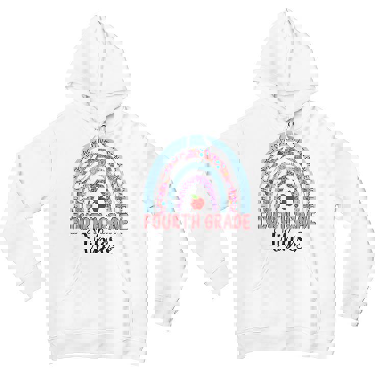 Happy First Day Of Fourth Grade Rainbow 4Th Grade Vibes Happy Gifts Youth Hoodie