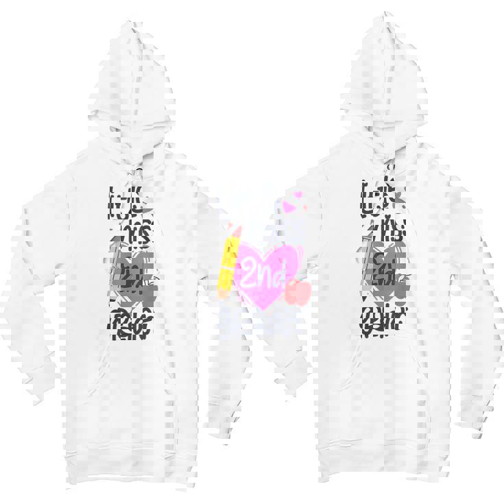 Little Miss 2Nd Grader First Day Of Second Grade Girls Little Miss Gifts Youth Hoodie